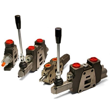 BAILEY PC100 Series Control Valve: 4-Way, 3 Pos. Motor, Work Section - Manual, SAE 10 Ports 220853